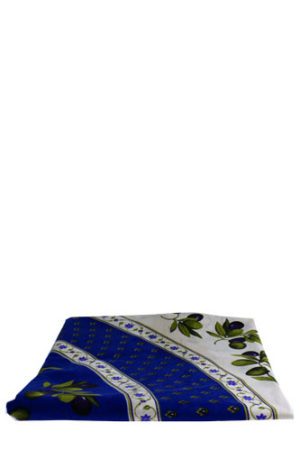 Italie-Tafelkleed-rond-Olijven-Beige-Blauw