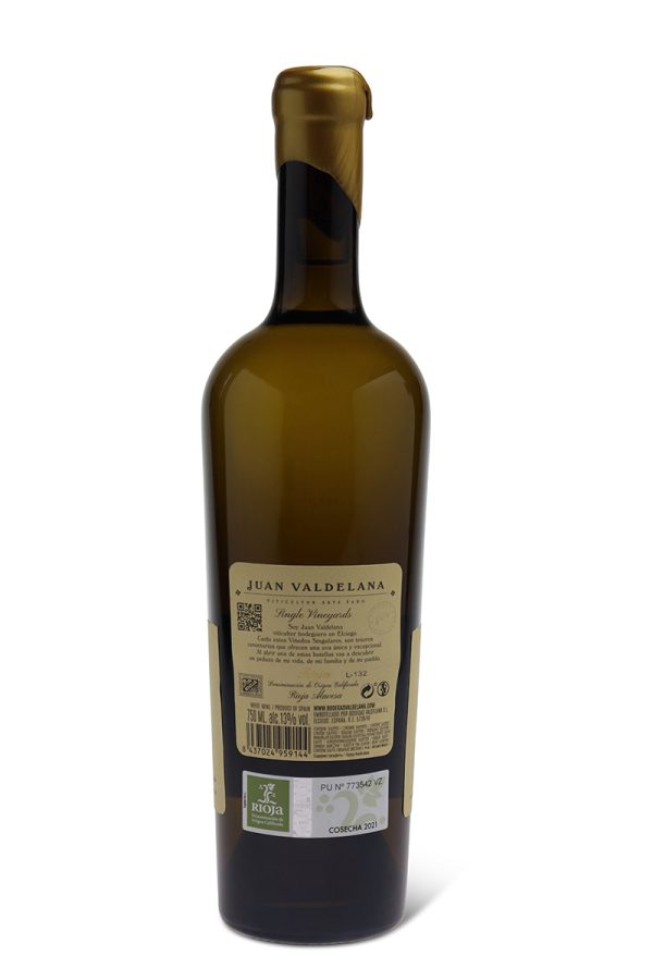 Juan Valdelana JVVblanco 2021 – Bodegas Valdelana rugetiket