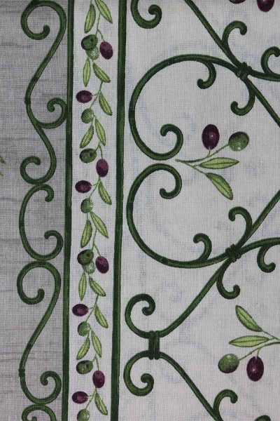 Italiaans tafelkleed met olijfmotief - Beige/Wit in diverse afmetingen