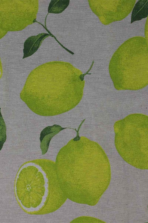 Italiaans tafelkleed beige met limoen motief