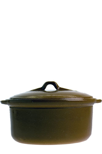 Spaans servies: Ronde ovenschaal met deksel  Ø21cm